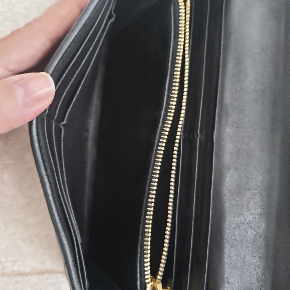 Mui Mui Black Quilted Wallet AUTHENTIC - Picture 10 of 10